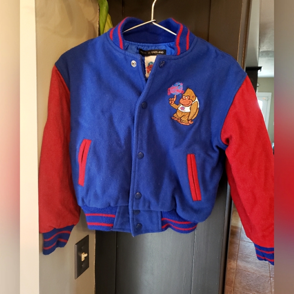 Vintage kids planet Hollywood Moscow embroidered varsity jacket size large